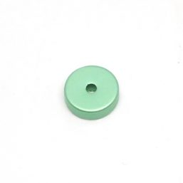 ALU.CYL03.LIGHTGREEN Ag925 kinitro κίνητρο εξαρτήματα κοσμημάτων ασημένια εξαρτήματα κοσμημάτων χονδρική λιανική χάντρα μπίλια αλουμίνιο