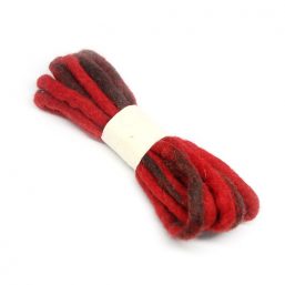 Red-black woolen cord