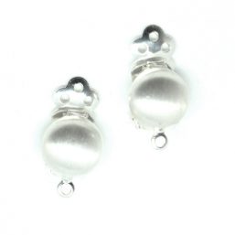 4118.AGM kinitro κίνητρο εξαρτήματα κοσμημάτων ασημένια εξαρτήματα κοσμημάτων χονδρική λιανική κλιπ σκουλαρίκια