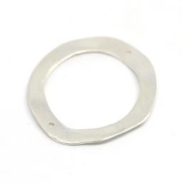 KO.032.AG Ag925 kinitro κίνητρο εξαρτήματα κοσμημάτων ασημένια εξαρτήματα κοσμημάτων χονδρική λιανική μοτίφ διακοσμητικά στοιχεία κύκλος κυματιστός πλακέ