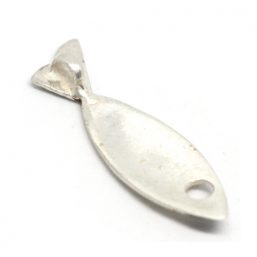 KO.106.AG kinitro κίνητρο εξαρτήματα κοσμημάτων ασημένια εξαρτήματα κοσμημάτων χονδρική λιανική μοτίφ διακοσμητικά στοιχεία ψάρι