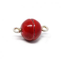 CAC12.RED Ag925 kinitro κίνητρο εξαρτήματα κοσμημάτων ασημένια εξαρτήματα κοσμημάτων χονδρική λιανική μαγνητικό κούμπωμα μαγνητικά κουμπώματα για κολιέ βραχιόλια