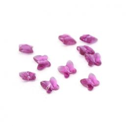 SW.BTF.FUCHSIA Ag925 kinitro κίνητρο εξαρτήματα κοσμημάτων ασημένια υλικά για κοσμήματα χονδρική λιανική χάντρες Swarovski πεταλούδα