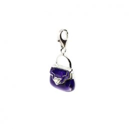 SMLT.5982 charms Ag925 kinitro κίνητρο εξαρτήματα κοσμημάτων ασημένια εξαρτήματα κοσμημάτων χονδρική λιανική μοτίφ διακοσμητικά στοιχεία με σμάλτο τσάντα