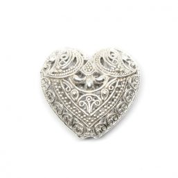 AS.7163.AG Ag925 kinitro κίνητρο εξαρτήματα κοσμημάτων ασημένια υλικά για κοσμήματα χονδρική λιανική μοτίφ διακοσμητικά στοιχεία καρδιά αγάπη άγιου Βαλεντίνου