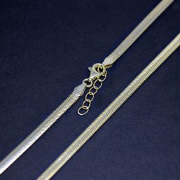 CS4.2E.G kinitro κίνητρο εξαρτήματα κοσμημάτων ασημένια υλικά για κοσμήματα χονδρική λιανική έτοιμη πλακέ αλυσίδα έτοιμες αλυσίδες