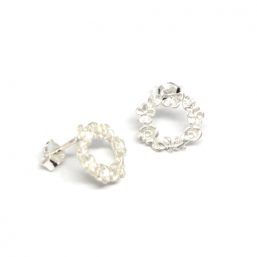 OHKO.163.AG Ag925 kinitro κίνητρο εξαρτήματα κοσμημάτων ασημένια υλικά για κοσμήματα χονδρική λιανική στεφάνι στεφανάκι σκουλαρίκια