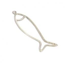 KO.073.AG Ag925 kinitro κίνητρο εξαρτήματα κοσμημάτων ασημένια υλικά για κοσμήματα χονδρική λιανική μοτίφ διακοσμητικά στοιχεία ψάρι ψαράκι καλοκαιρινό θαλασσινό