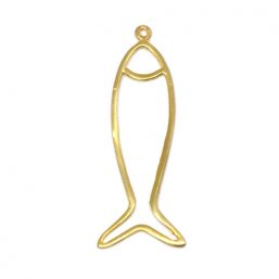 KO.073.G Ag925 kinitro κίνητρο εξαρτήματα κοσμημάτων ασημένια υλικά για κοσμήματα χονδρική λιανική μοτίφ διακοσμητικά στοιχεία ψάρι ψαράκι καλοκαιρινό θαλασσινό