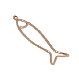 KO.073.P Ag925 kinitro κίνητρο εξαρτήματα κοσμημάτων ασημένια υλικά για κοσμήματα χονδρική λιανική μοτίφ διακοσμητικά στοιχεία ψάρι ψαράκι καλοκαιρινό θαλασσινό