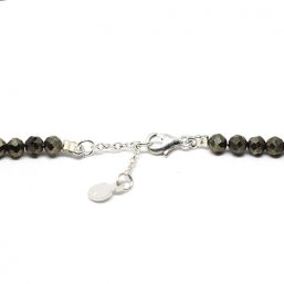 SP.KE.HEMATITEGOLD.2.44+3 Ag925 kinitro κίνητρο εξαρτήματα κοσμημάτων ασημένια υλικά για κοσμήματα χονδρική λιανική ημιπολύτιμες κολιέ ημιπολυτιμες πετρες κολιε