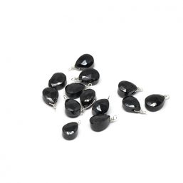 SP.MOTIF02.BLACKSPINEL.AG kinitro κίνητρο εξαρτήματα κοσμημάτων ασημένια υλικά για κοσμήματα χονδρική ιανική ημιπολύτιμες ημιπολύτιμη μοτίφ κρεμαστό με πολύτιμες μοτιφ κρεμαστο με πολυτιμες