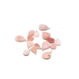 SP.MOTIF02.PINKOPAL.AG kinitro κίνητρο εξαρτήματα κοσμημάτων ασημένια υλικά για κοσμήματα χονδρική ιανική ημιπολύτιμες ημιπολύτιμη μοτίφ κρεμαστό με πολύτιμες μοτιφ κρεμαστο με πολυτιμες