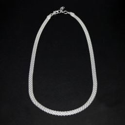 BI0404F+E.AG kinitro κίνητρο εξαρτήματα κοσμημάτων ασημένια υλικά για κοσμήματα χονδρική λιανική έτοιμη πλακέ αλυσίδα έτοιμες αλυσίδες ετοιμη πλακε αλυσιδα κολιε