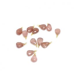 SP.MOTIF02.TOURMALINEPINK.G kinitro κίνητρο εξαρτήματα κοσμημάτων ασημένια υλικά για κοσμήματα χονδρική ιανική ημιπολύτιμες ημιπολύτιμη μοτίφ κρεμαστό με πολύτιμες μοτιφ κρεμαστο με πολυτιμες