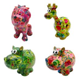 148-01241 διακοσμητικός διακοσμητικος Κεραμικός κουμπαράς κεραμικος κουμπαρας pomme pidou money box safari