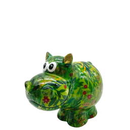 148-01241_2 διακοσμητικός διακοσμητικος Κεραμικός κουμπαράς κεραμικος κουμπαρας pomme pidou money box safari ιπποπόταμος ιπποποταμος