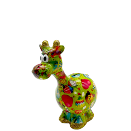 148-01241_3 διακοσμητικός διακοσμητικος Κεραμικός κουμπαράς κεραμικος κουμπαρας pomme pidou money box safari καμηλοπάρδαλη καμηλοπαρδαλη