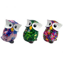 148-01237 διακοσμητικός διακοσμητικος Κεραμικός κουμπαράς κεραμικος κουμπαρας pomme pidou money box κουκουβάγια σοφία κουκουβαγια σοφια