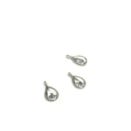 SP.MOTIF04.WHITETOPAZ.AG kinitro κίνητρο εξαρτήματα κοσμημάτων ασημένια υλικά για κοσμήματα χονδρική ιανική ημιπολύτιμες ημιπολύτιμη μοτίφ κρεμαστό με πολύτιμες μοτιφ κρεμαστο με πολυτιμες