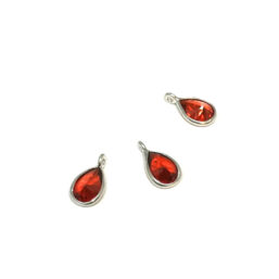 SP.MOTIF04.GARNET.AG kinitro κίνητρο εξαρτήματα κοσμημάτων ασημένια υλικά για κοσμήματα χονδρική ιανική ημιπολύτιμες ημιπολύτιμη μοτίφ κρεμαστό με πολύτιμες μοτιφ κρεμαστο με πολυτιμες
