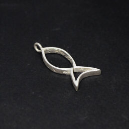 KO.193.AG Ag925 kinitro κίνητρο εξαρτήματα κοσμημάτων ασημένια υλικά για κοσμήματα χονδρική λιανική μοτίφ διακοσμητικά στοιχεία ψάρι ψαράκι καλοκαιρινό θαλασσινό