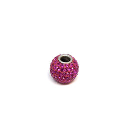 SW.PAND03.FUCHSIA Ag925 kinitro κίνητρο εξαρτήματα κοσμημάτων ασημένια υλικά για κοσμήματα χονδρική λιανική μοτίφ Swarovski μπίλια περαστό τύπου Pandora