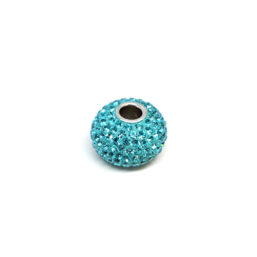 SW.PAND04.TURQUOISE Ag925 kinitro κίνητρο εξαρτήματα κοσμημάτων ασημένια υλικά για κοσμήματα χονδρική λιανική μοτίφ Swarovski μπίλια περαστό τύπου Pandora