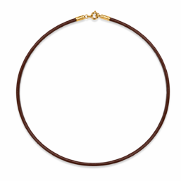 Λαιμαριά με Δέρμα Καφέ